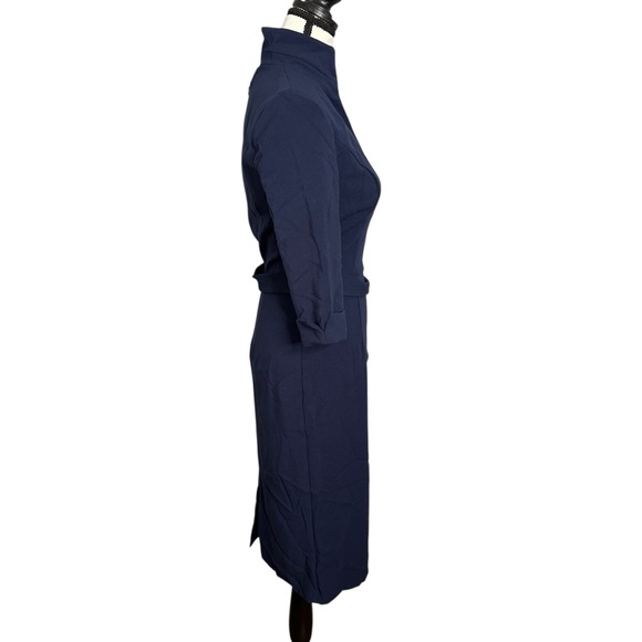 BLACK HALO Madeline Sheath Dress Pacific Blue Size 0 NEW - Picture 4 of 14